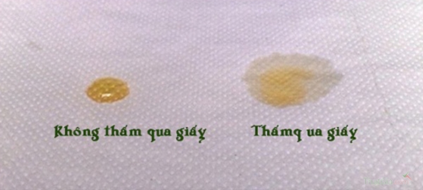 Nhận biết mật ong rừng bằng thử qua giấy vải