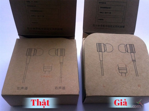 Tai nghe Xiaomi Piston Thật và Nhái khác nhau ở điểm nào?