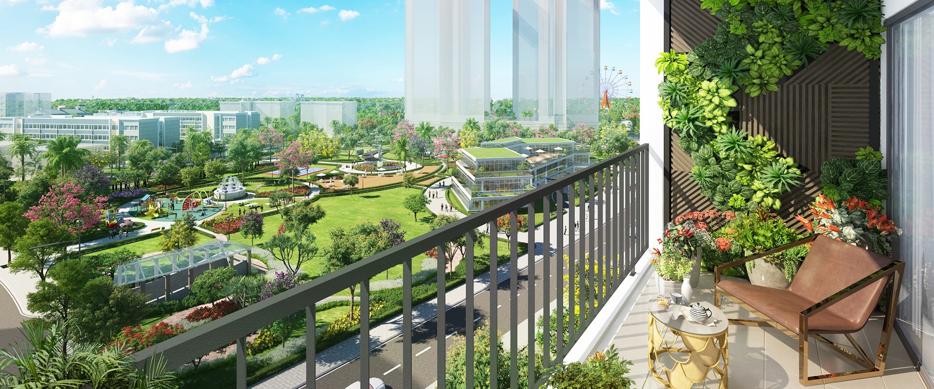 Tầm view đắt giá từ mỗi căn hộ tại Eco-Green Saigon